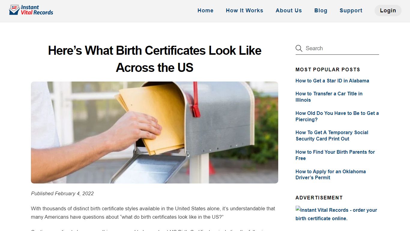 Here’s What Birth Certificates Look Like Across the US